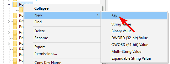 delete key not working